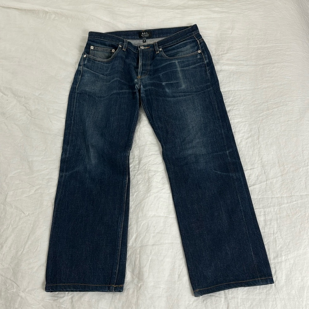 APC New Standard selvedge cropped jeans. Beautiful fades! - Picture 2 of 9